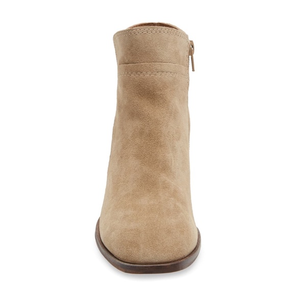 ✨NEW✨ LUCKY BRAND Lilka Suede Ankle Boot in Dune Tan Brown Sz US 9.5M - Picture 4 of 6